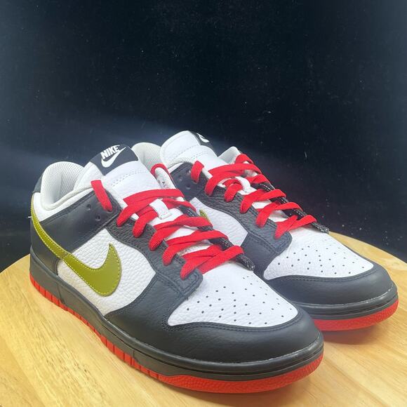 Nike Dunk Low Id By You Black White Red Green Men’s Sz 10 FJ2253-901 - Picture 5 of 10